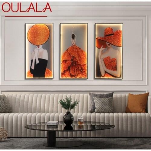 OULALA Wall Lamps Modern Fashion Three Pieces Suit Sconces Lighting LED Creative For Home