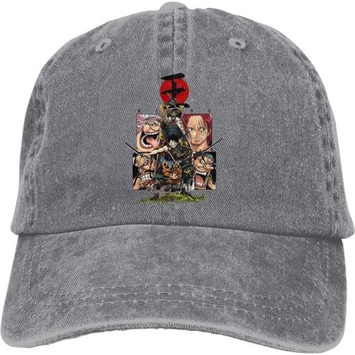 Wano Kuni Assemble Samurai Chopper Luffy Brook Baseball Cap Men One Piece Anime Manga Caps colors Women Summer Snapback Caps