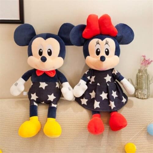 75cm Disney New Mickey Minnie Mouse Plush Toys Cute Animal Stuffed Dolls PP Cotton Hot Toys Birthday Gift for Kids Girls