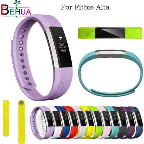 14 Colors Silicone Watchband High Quality Replacement Wrist Band Silicone Watch Strap Clasp For Fitbit Alta HR Smart Wristband