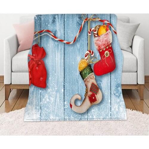 Merry Christmas Throw Blanket Trees Decor Flannel Fleece Blanket Soft Plush Warm Winter Cabin Bedding Christmas Gifts 59x86 Inch