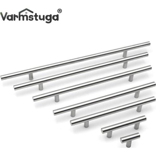Furniture Handles 50mm-500mm Stainless Steel T Bar Handles For Furniture Cabinet Knobs And Handles Pull For Cupboard Door