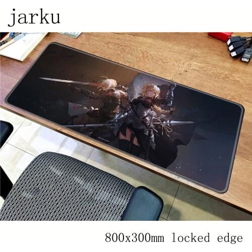 Saber Alter pad mouse fate computer gamer mause pad 800x300X2MM padmouse present mousepad ergonomic gadget desk mats