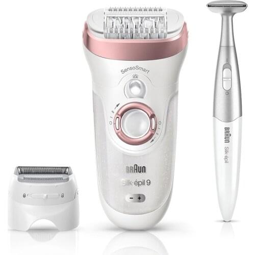 Silk-épil 9 SensoSmart ™ 9/890 epilator. Wireless Wet And Dry epilator. Men / Women Shaving Bikini Depilatory Legs Body