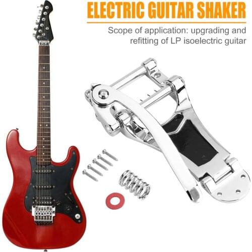LP Electric Guitar Vibrato Replacement Parts Tremolo Tailpiece Bridge Excellent Alloys Gold Silver and Black Crank Bar