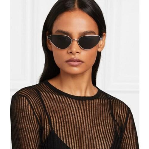 New Rectangle Sunglasses Women men Punk Frameless Luxury Brand Designer 2020 cat-eye Sun Glasses Shades UV400