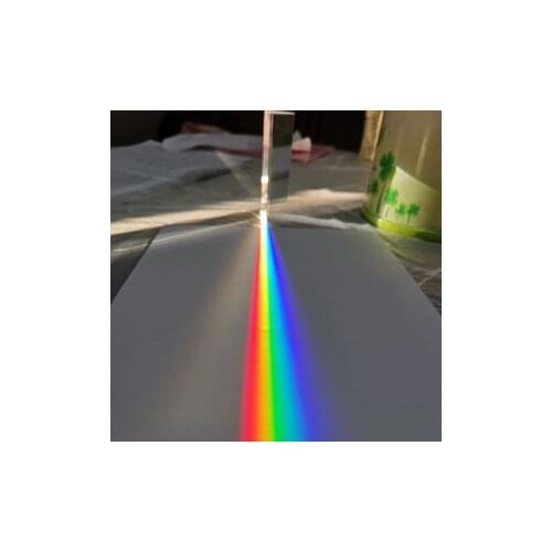 Photography Triangular Prism 25x25x80mm Rainbow Crystal Glass Effects Filter for Photo Studio Shooting Dispersion Photo Projects