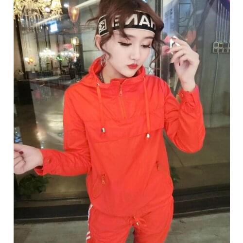 2021 Spring Autumn Tops New Zipper Loose Casual Tops Womens Wild Sports Outerwear UV Protection Jacket Sun Protection Summer