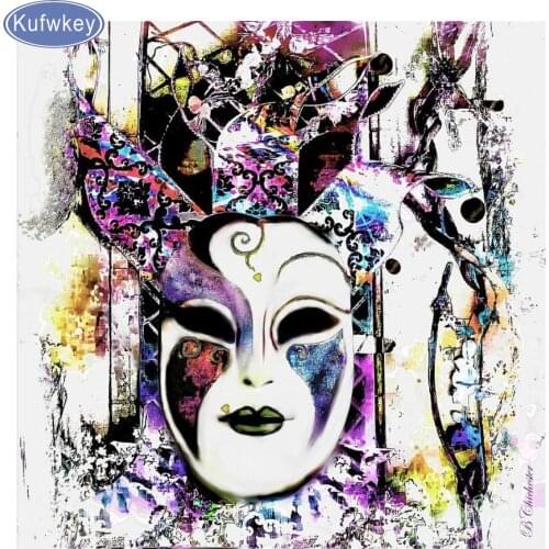5d Diamond embroidery,mask,diy diamond Painting picture of rhinestone 3D image cross stitch paint diamond pattern Home decor