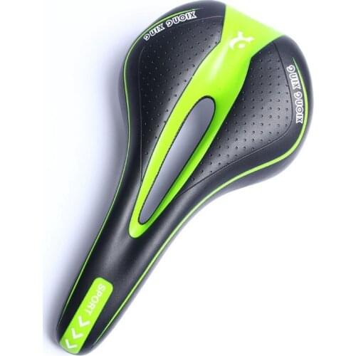 Shock Absorbing Hollow Bicycle MTB Road Bike Cycling Skid-proof Saddle Seat Silica Gel Cushion Seat Leather Front Bike Seat