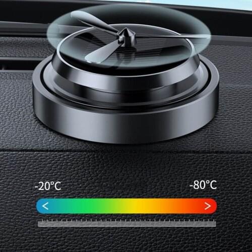 Car Perfume holder solar rotating aromatherapy car interior decoration solid balm air freshener
