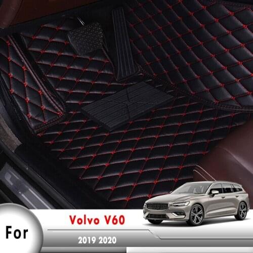Car Floor Mat For V60 2019 2020 Auto Interior Carpets Covers Accessories Foot Rugs Left Wheel Drving Liners For Volvo V60