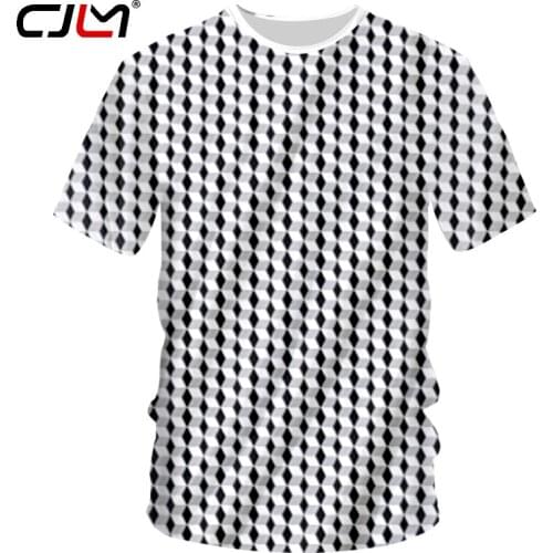 CJLM Men 3d Full Print Diamonds Tshirts Blocks T Shirts Man Hip Hop Bodybuilding Fitness Undershirt Short Sleeve T-shirts Unisex