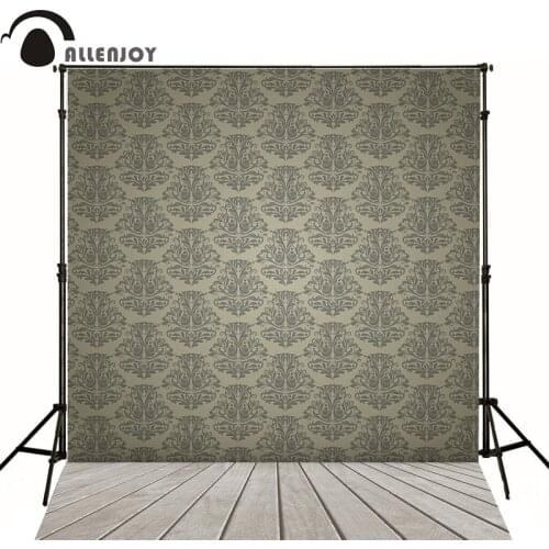 Allenjoy photography backdrops floral victorian damask black luxury elegant backgrounds for photo studio send folded no creases