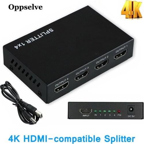 HDMI-compatible Switch 1 in 4 HDMI-compatible 2.0 UHD 3D 4K@60Hz Splitter For PS4 Pro/4/3 Transmit Video Audio Supports Full HD