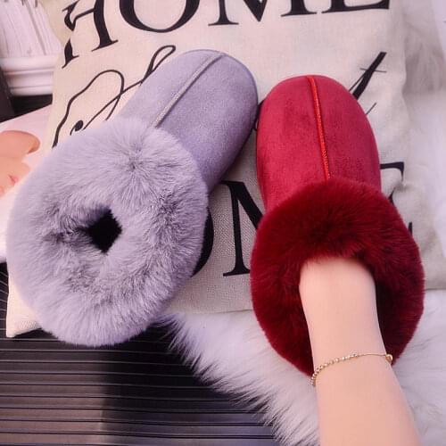 Cotton Shoes Womens Cotton Slippers Autumn and Winter Indoor Home Household Non-slip Thick-soled Warm Couple Cotton Shoes