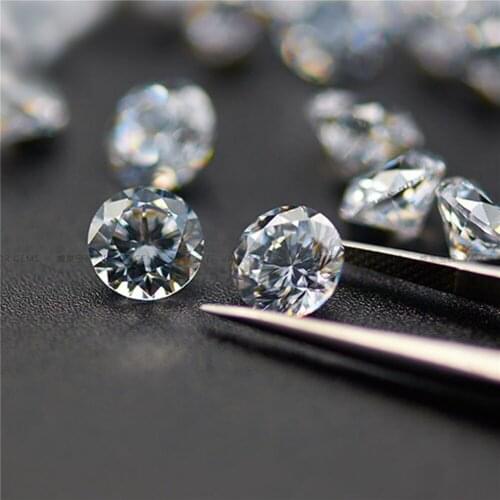 Grade AAA Cubic Zirconia Round Diamond Cut Gem Brilliant Cut Cubic Zirconia 8 Hearts and 8 Arrows Multiple Sizes to Choose C03Z