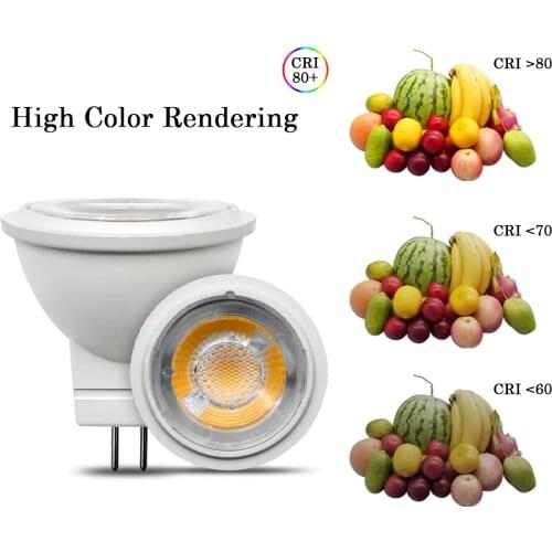 LED Mini Bulb MR11 12V 3W COB Spotlight 8pcs/Lot 3000K Warm Light for Room Strong Concentrating Effect Home Decoration
