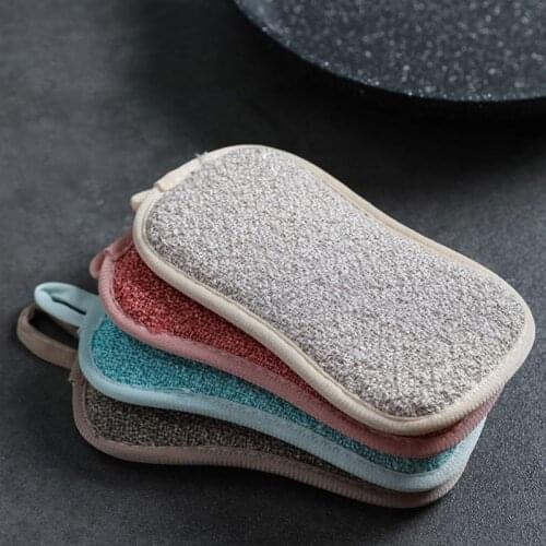 Magic Fiber Anti-grease Dish Cloth Washing Towel Kitchen Household Scouring Pad Cleaning Rags Accessories for Home