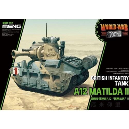 MENG WWT-014 Cute Glue-Free British Infantry Tank A12 Matirda II