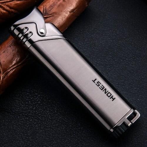 Mini Torch Turbo Lighter Metal Windproof Butane Gas Lighter Jet Cigarette Cigar Lighter Smoking Accessories Gadgets For Men