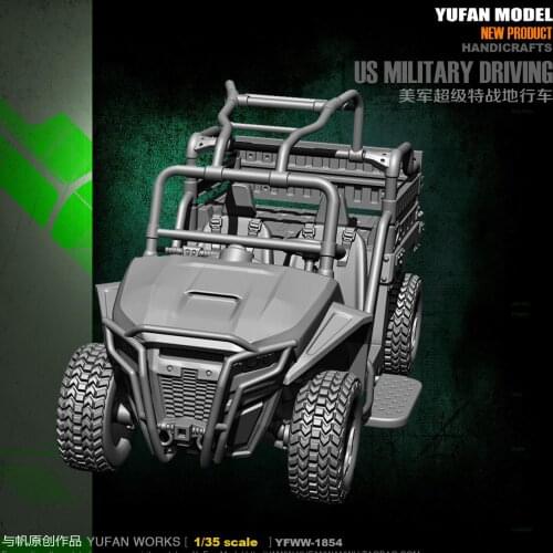 Yufan Model Originally 1/35 Resin Soldier Of U.s. Army All Terrain Vehicle YFWW35-1854