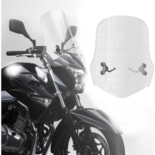 Motorcycle High Quality ABS 40CM/50CM Front Windshield Windscreen Wind Deflectors Clear LENS for Suzuki GW 250