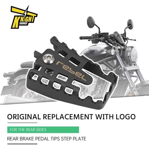 Rear Brake Pedal Tips Step Plate For HONDA CMX 300 500 REBEL 2017-2022 CMX300 CMX500 Motorcycle Accessories Foot Peg Enlarge CNC