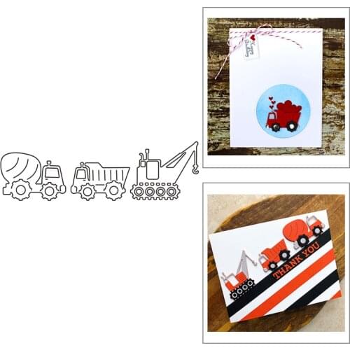2021 New Transporter and Crane Metal Cutting Dies For Mould Cut Craft Making Greeting Card Album Scrapbooking DIY No Stamps Sets