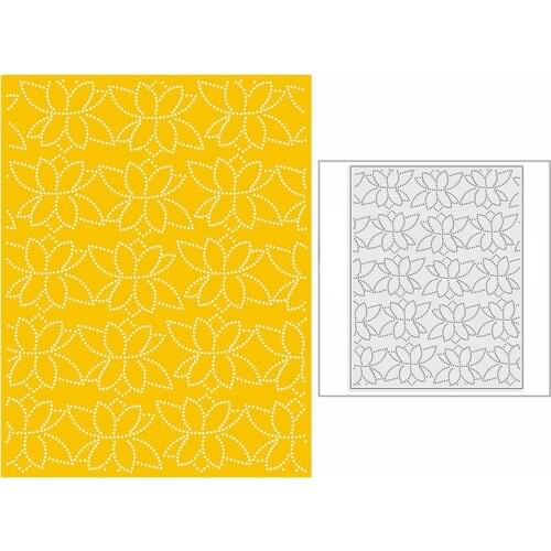 New 2021 Filling Lotus Template Metal Cutting Dies for DIY Scrapbooking and Card Making Background Embossing Craft No Stamps