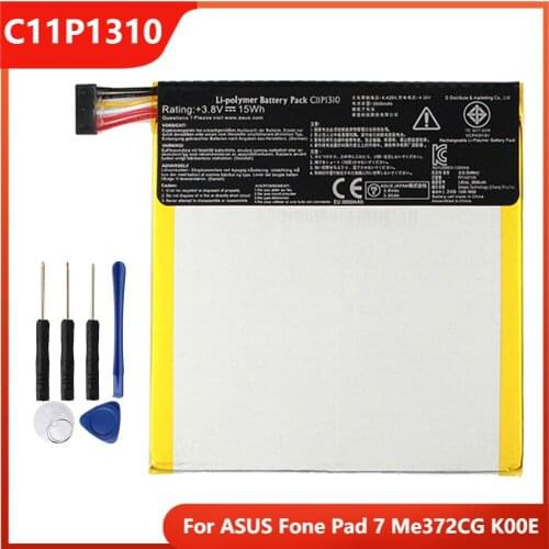 Original Phone Battery C11P1310 For ASUS Fone Pad 7 Me372CG K00E Authentic Replacement Rechargable Batteries 3950mAh