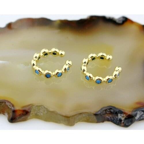 15pair/lot New style cz earrings,fashion and nice ear clip jewelry accessories, cz rainbow jewelry