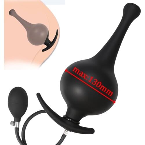 Silicone Inflated Super Big Anal Plug Dildo Pump Go Out Butt Plug Anus Dilator Vagina Prostate Massage Sex Toys For Women Men
