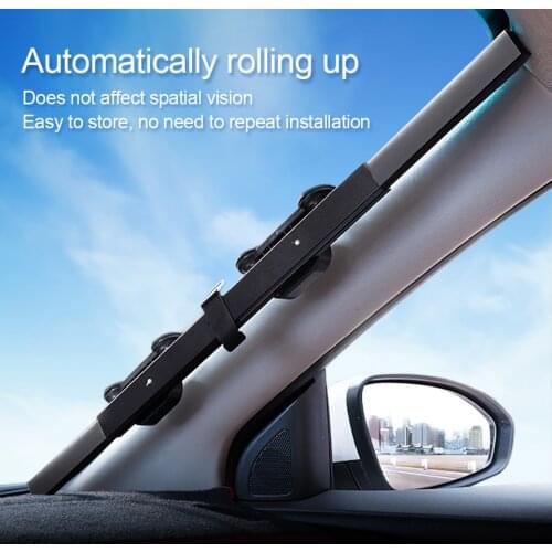 46/65/70/80CM Car Sunshade Retractable Windshield Block Sun Shade Cover Front/Rear Window Foil Curtain for Solar UV Protector