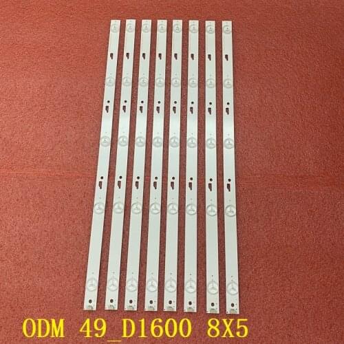 8pcs LED strip for THOMSON 49FB3103 TCL 49D1600 ODM 49_D1600 8X5 3030C LX20160826 49L510U18 49HR332M05A0 V3 V4 49E301 49U3600C