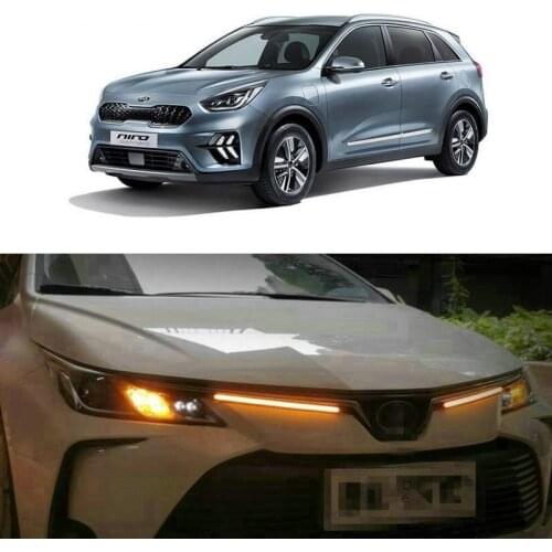 LED Daytime Running Light DRL Turn Signal Lamp For Kia Picanto Carnival niro amanti borrego cadenza forte k900 rondo sedona