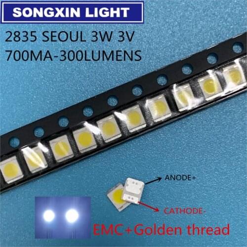 200PCS SEOUL LG High Power LED LED Backlight 1210 3528 2835 1w-3W 300LM Cool white SBWVT121E LCD Backlight for TV TV Application