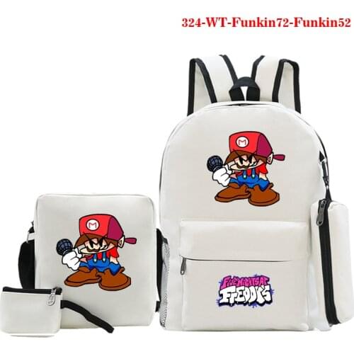 New Fashion Friday Night Funkin Bags Large Capacity Backpack Women Waterproof Laptop Travel Backpack Harajuku Teenage Schoolbags