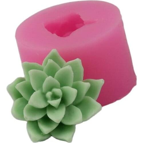 High Quality Silicone Mould 3 Fleshy Green Plant Leaf Leaves Fondant Cake Handmade Soap Mold Resin Clay Craft DIY Tools H601