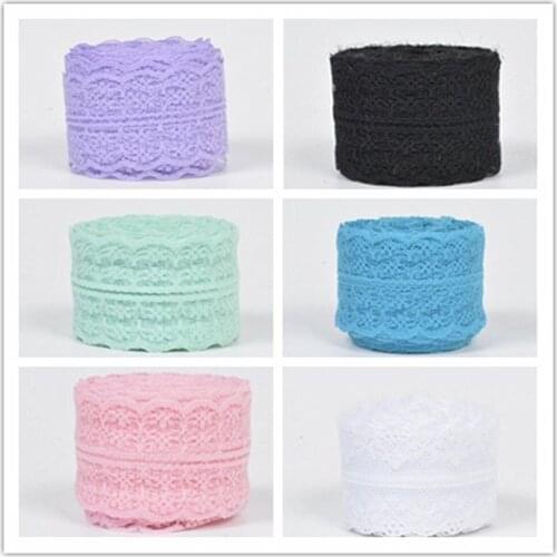1Pc / 2M 4.5CM Lace Non-Elastic Lace Birthday Valentines Day Mothers Day Gift Box Ribbon Accessories Craft Handmade