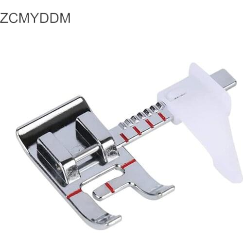 ZCMYDDM 1PC Adjustable Guide Sewing Machine Presser Foot for Low Shank Domestic Channel Quilting Household DIY Sewing Tools