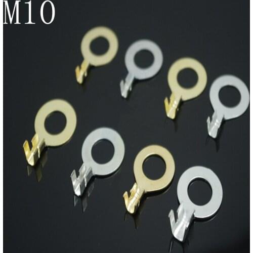 10.2 round terminal block cold press terminal M10 lug copper open nose bare end DJ431-10