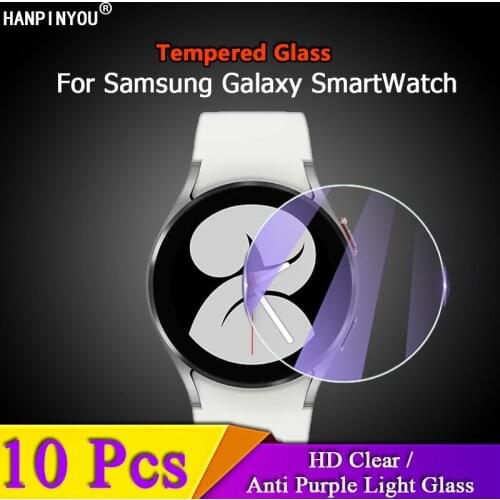 10Pcs For Samsung Galaxy Watch 4 3 Watch3 Watch4 Classic 42mm 46mm 40mm 44mm 40 42 44 46 mm Tempered Glass Film Screen Protector