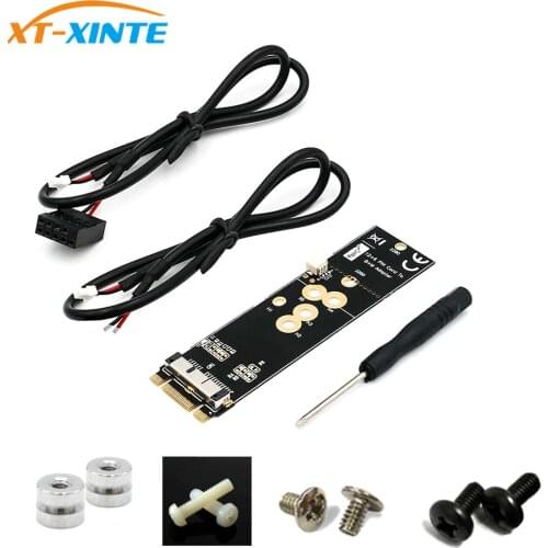 BCM94360CD BCM94360CS2 BCM943224PCIEBT2 12+6 Pin Bluetooth WiFi Wireless Card Module to M.2 for NGFF Key B+M Adapter for Mac OS