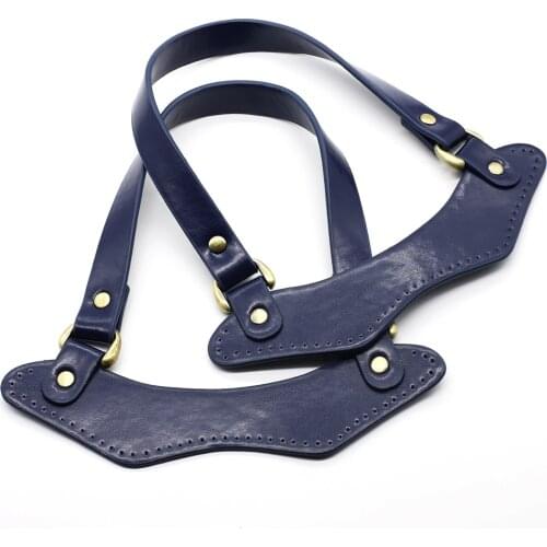 2PCS Leather Handles Durable Shoulder Bag Detachable Belt Women Handle Strap DIY Handmade Straps for Shoulder Bags Handbag Strap