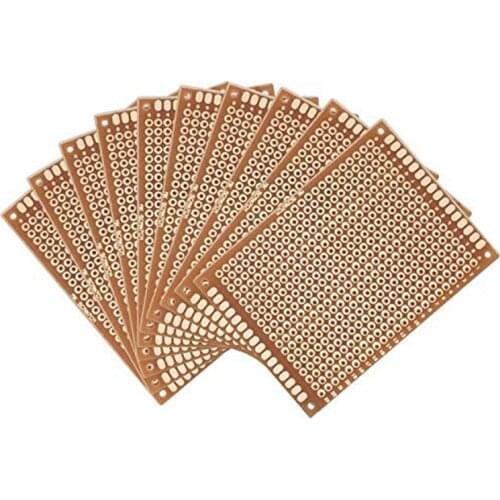 20PCS/Lot Universal PCB Board 50x70 mm 2.54mm Hole Pitch Prototype Paper Printed Circuit Panel 5x7 cm Single Sided Board