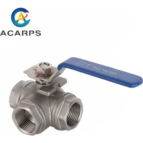 3 Way 2 Inch Stainless Steel Ball Valve For Water Oil Steam