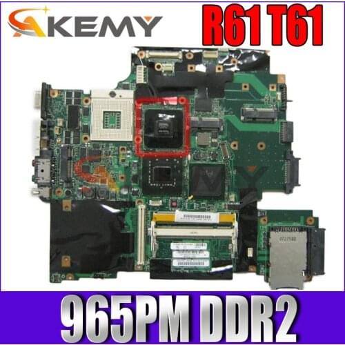 Akemy For Lenovo IBM thinkpad R61 T61 15.4" Laptop Motherboard 43Y9047 42W7791 42W7876 44C3928 42W7652 965PM DDR2 free cpu