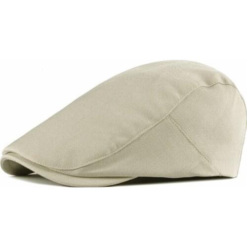 Beret Womens Hat Spring and Summer Solid Color Breathable Sunscreen Mens Hat Retro Art Forward Hat Painter Hat Cap