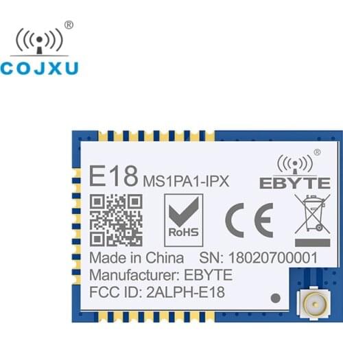 CC2530 F256+PA Zigbee 2.4Ghz Wireless Module cdebyte E18-MS1PA1-IPX Zigbee Development Board IPEX IPX Data Transceiver